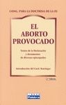 EL ABORTO PROVOCADO TEXTOS DE LA DECLARACION Y DOCUMENTOS DE EPIS