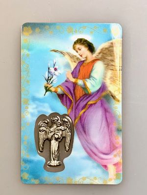 ESTAMPA CON MEDALLA SAN GABRIEL N322